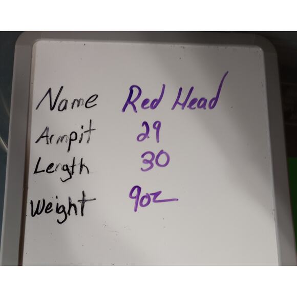 Red Head Shirt Men's Size 2xl Button Front Short‎ Sleeve Blue Plaid - Picture 6 of 6